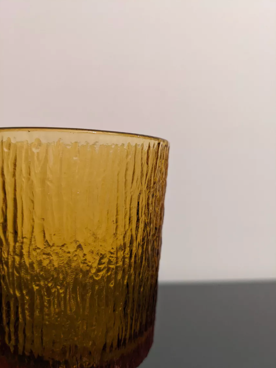 Lot de 11 verres oranges