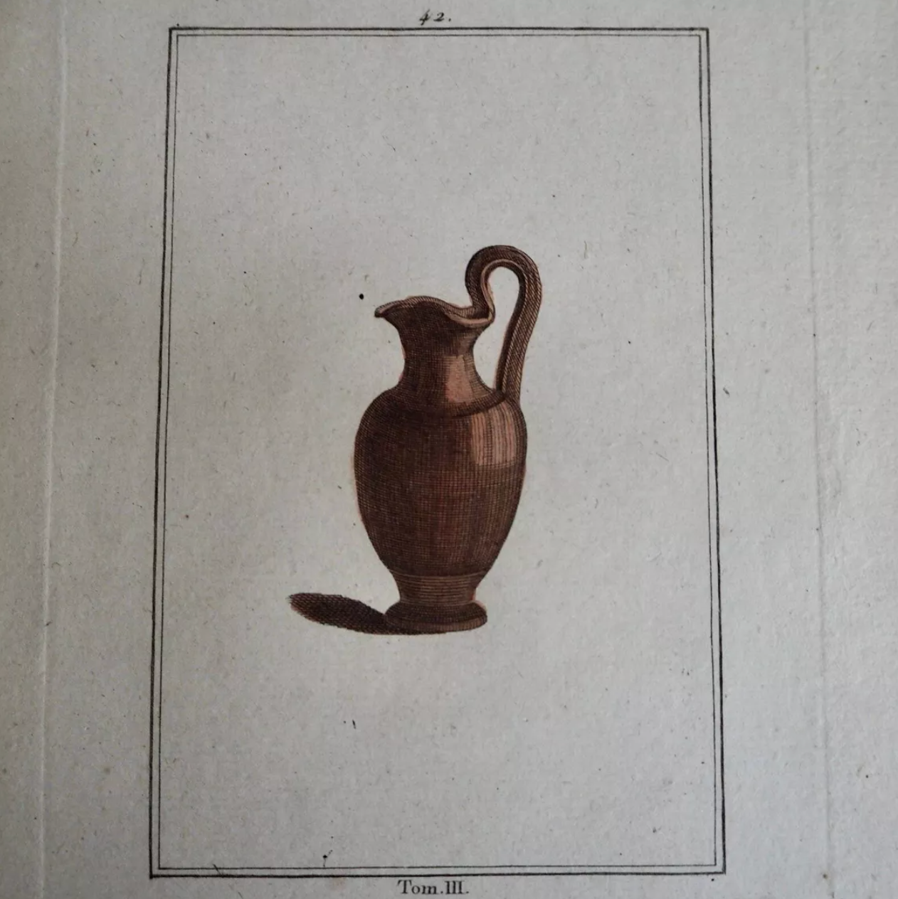 Triptyque de gravures poterie antique anciennes
