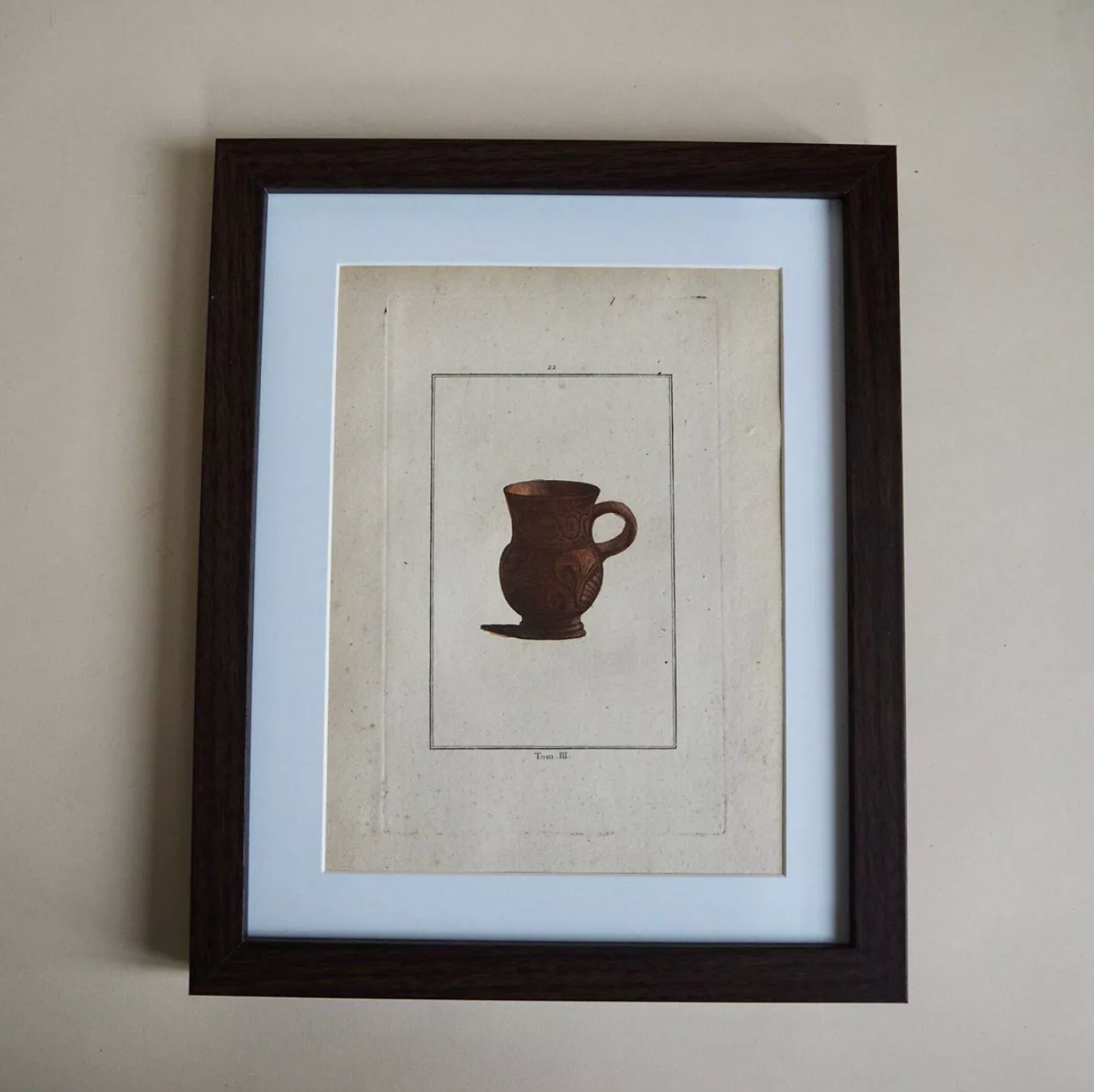 Triptyque de gravures poterie antique anciennes