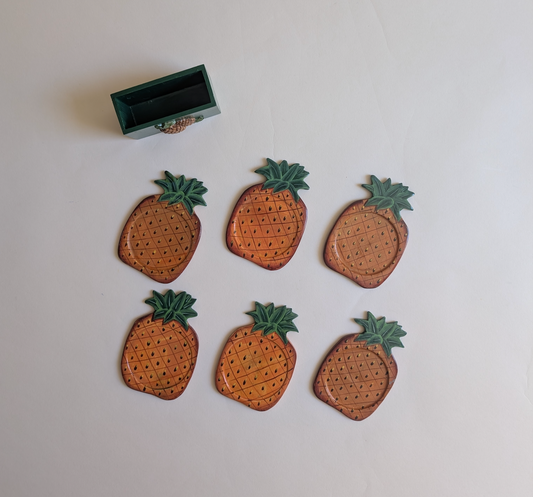 SOUS-VERRES FORME ANANAS
