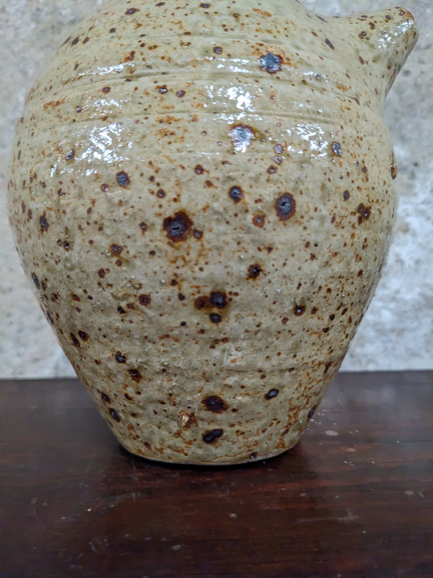 Lot de 6 tasses et un pichet en grès