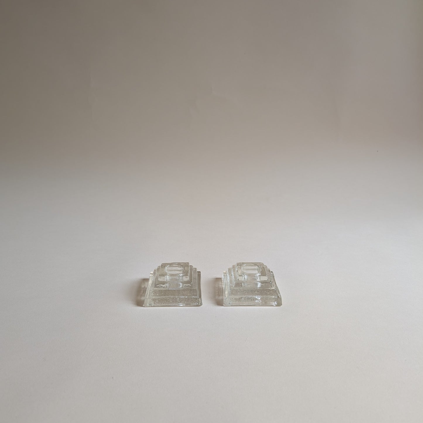 Bougeoirs en verre