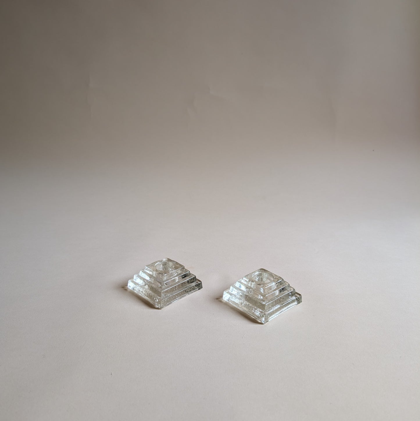 Bougeoirs en verre