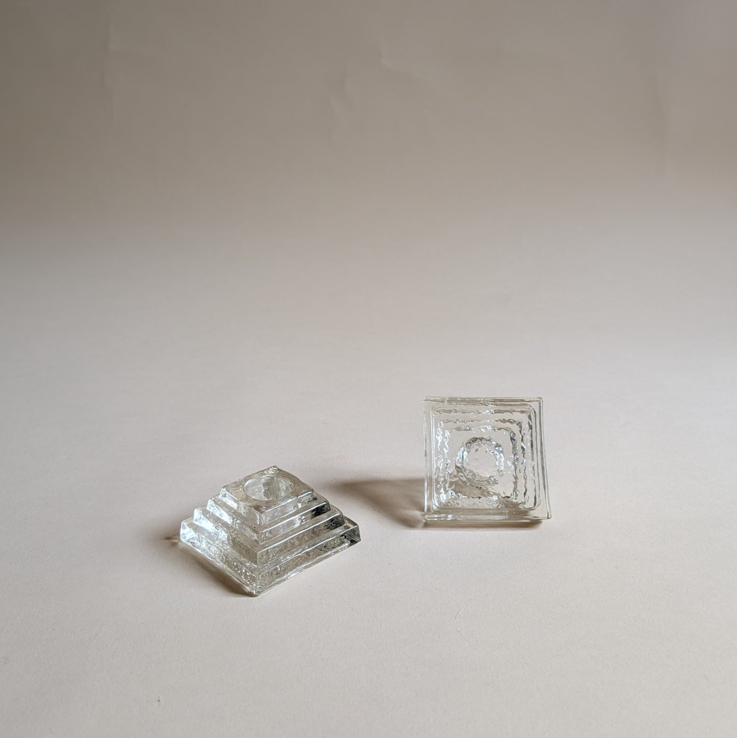 Bougeoirs en verre