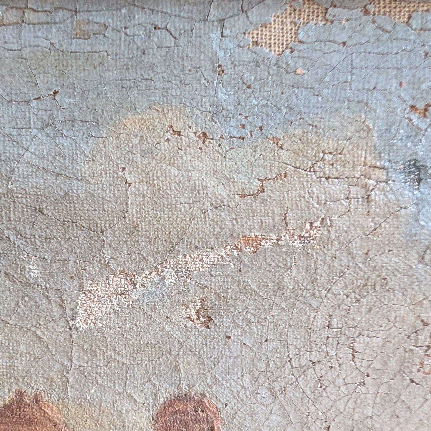 Tableau ancien, village