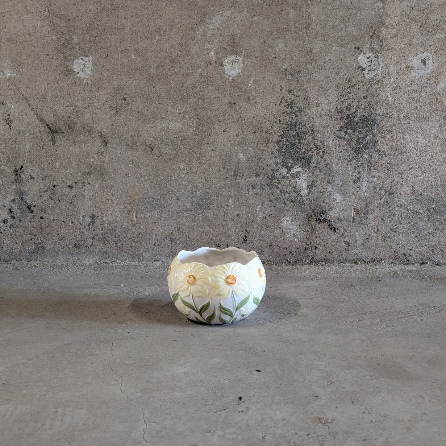 Cache-pot en barbotine