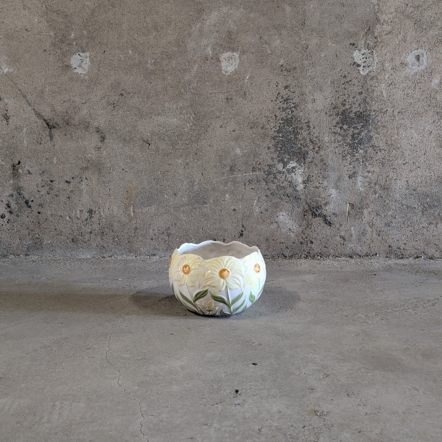 Cache-pot en barbotine