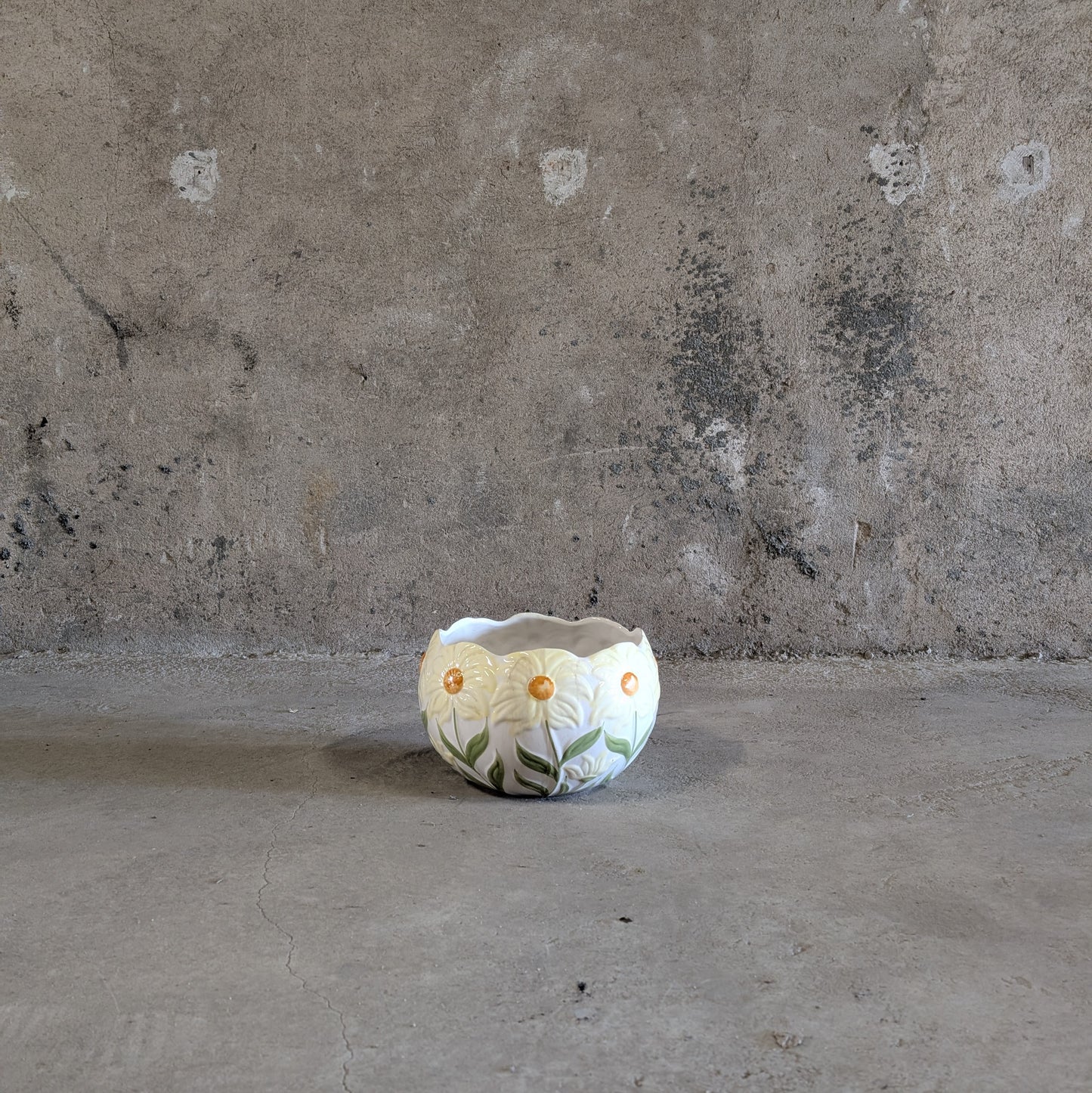 Cache-pot en barbotine