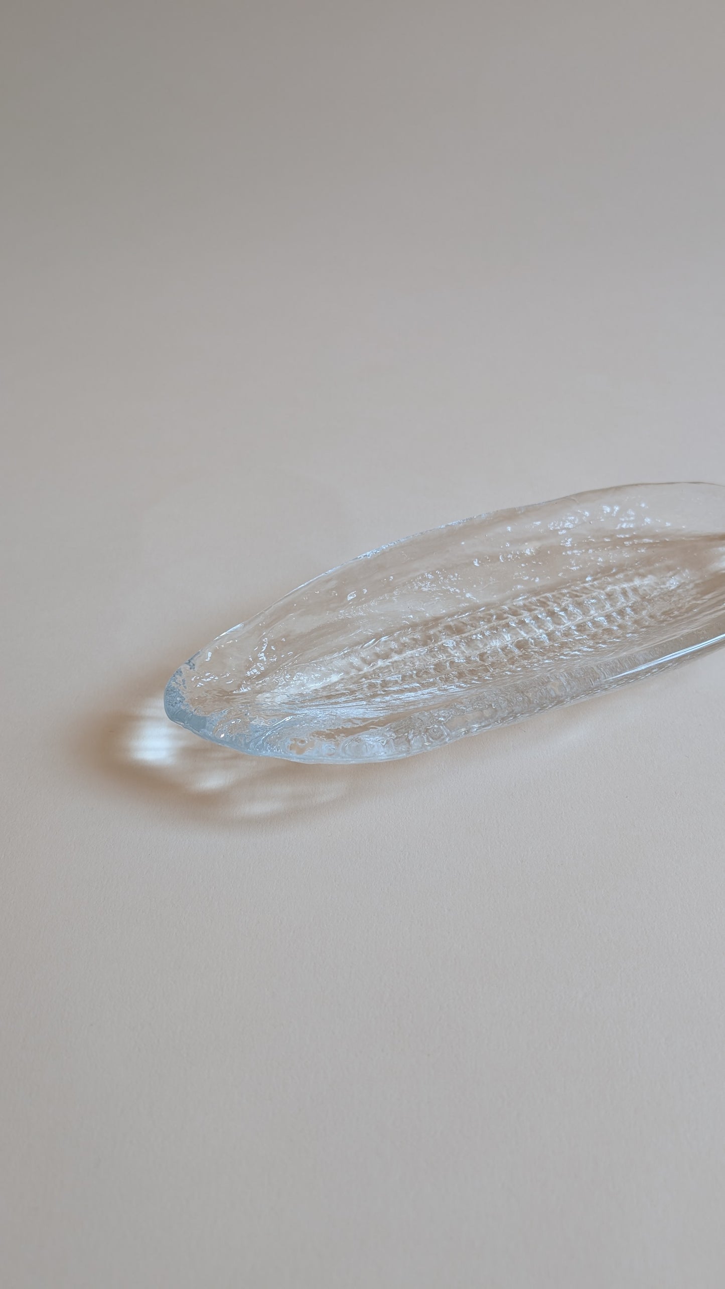 Vide-poche en verre épis de maïs