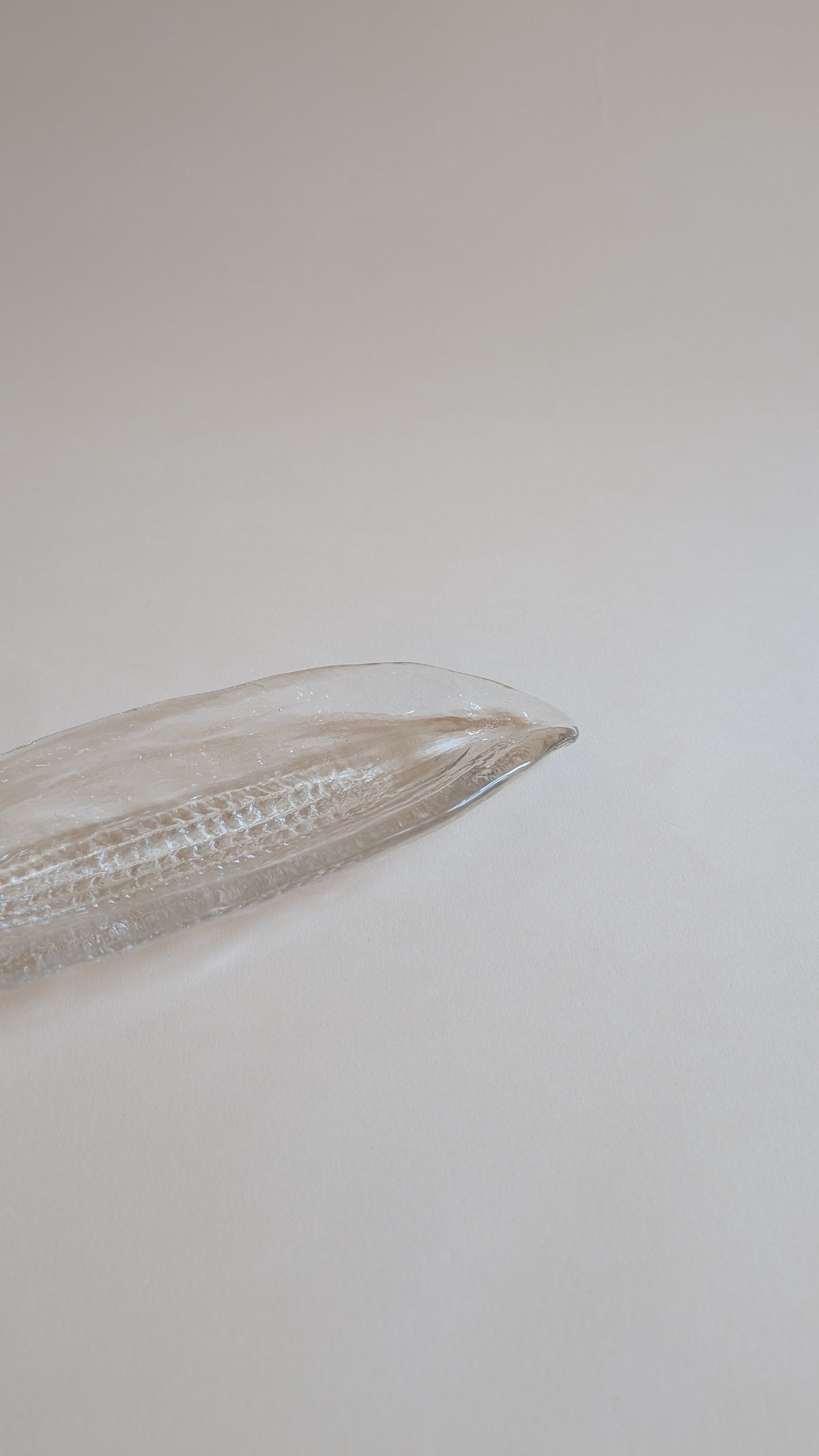 Vide-poche en verre épis de maïs