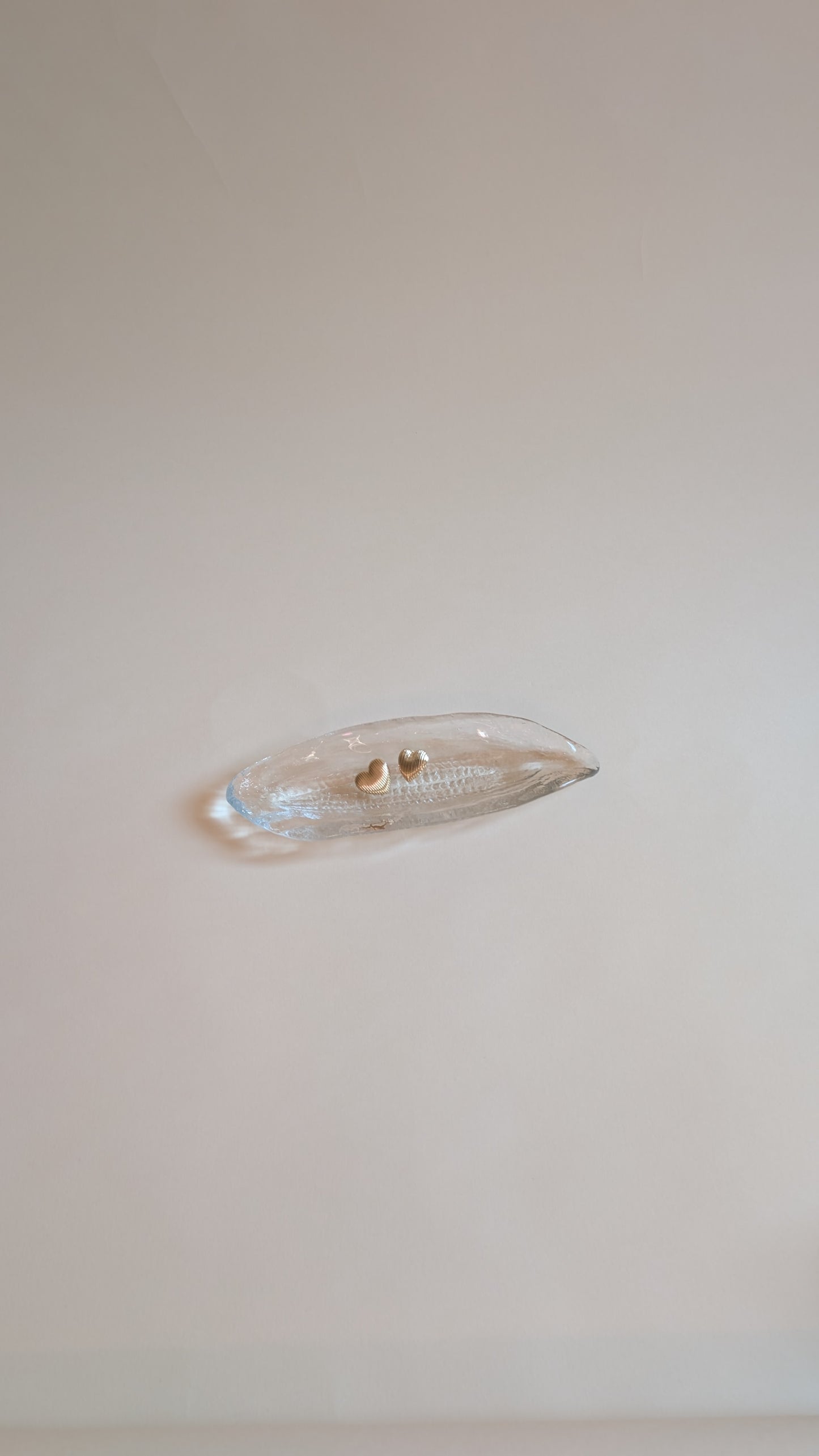Vide-poche en verre épis de maïs