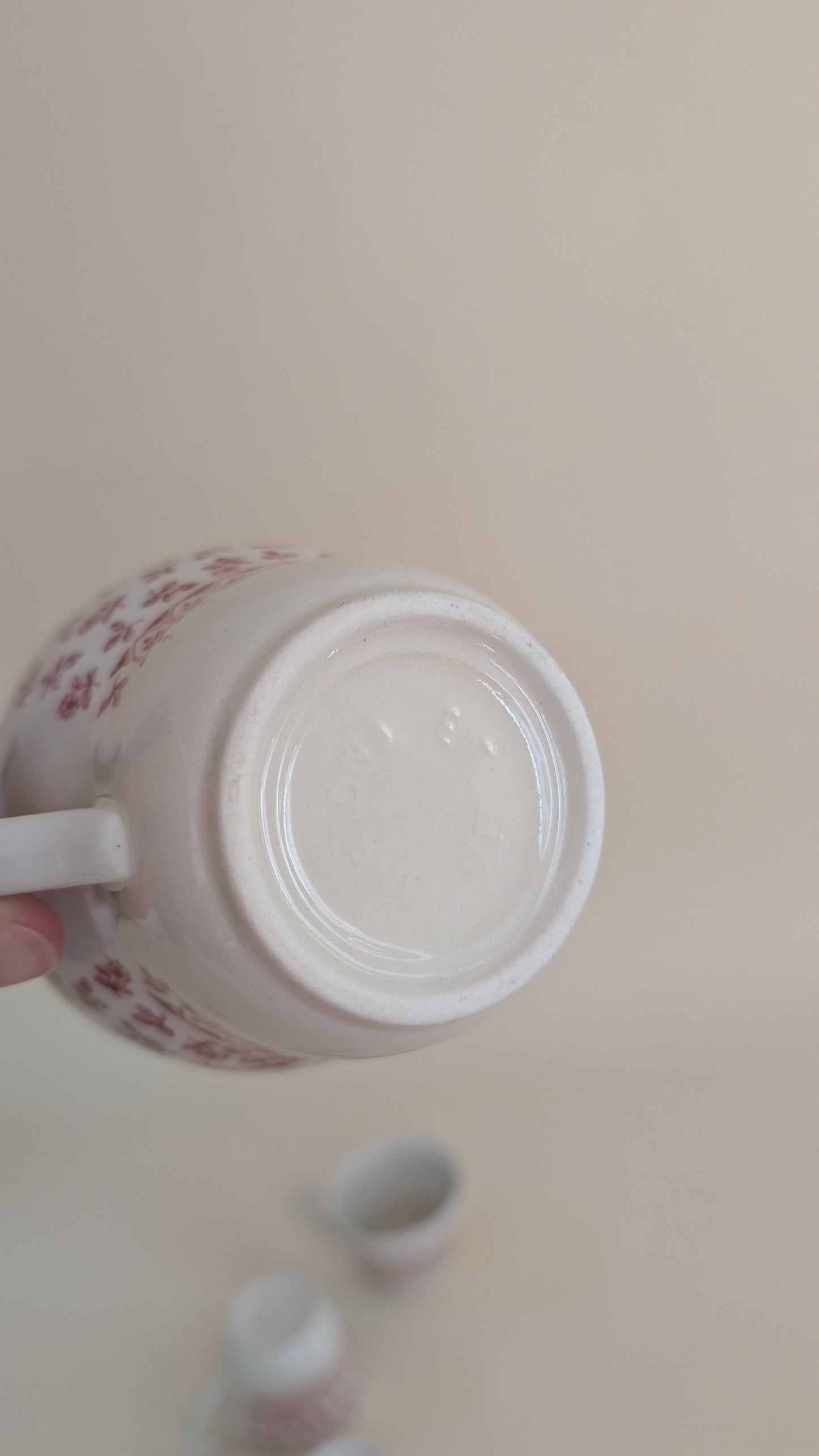 Ensemble de 4 tasses en céramique rouge
