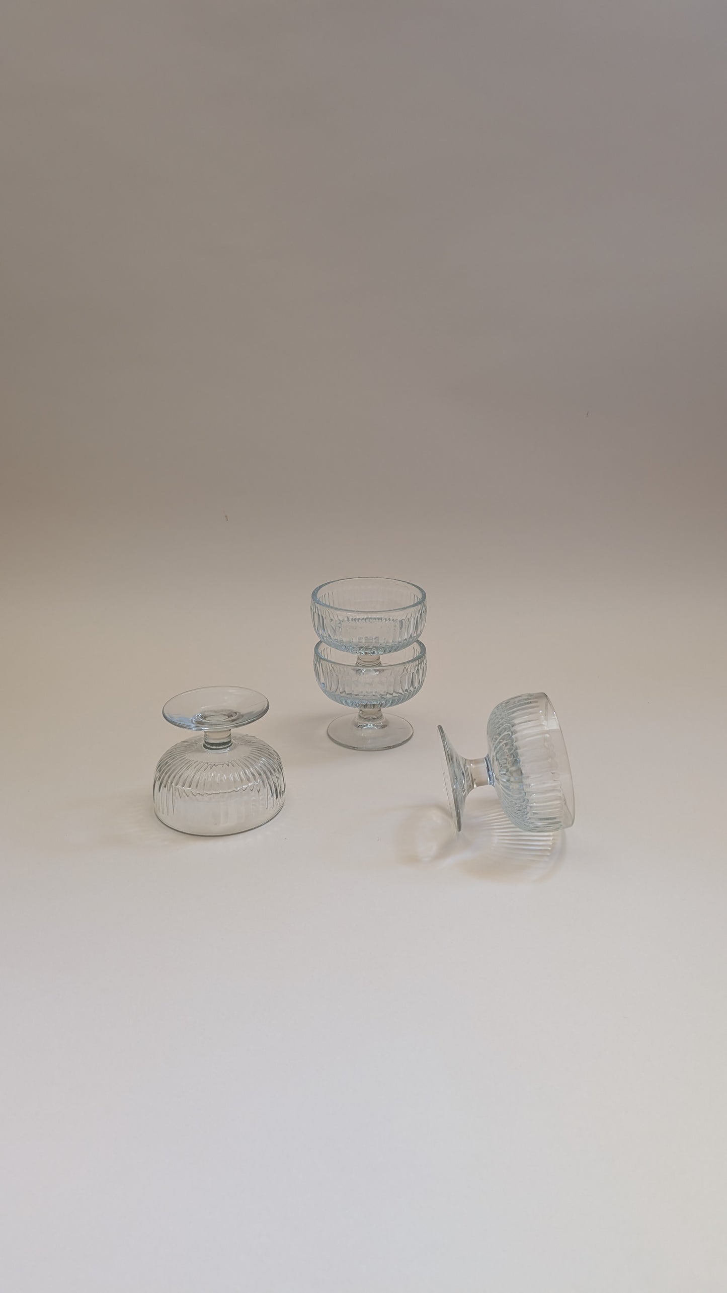 Coupes à glace en verre