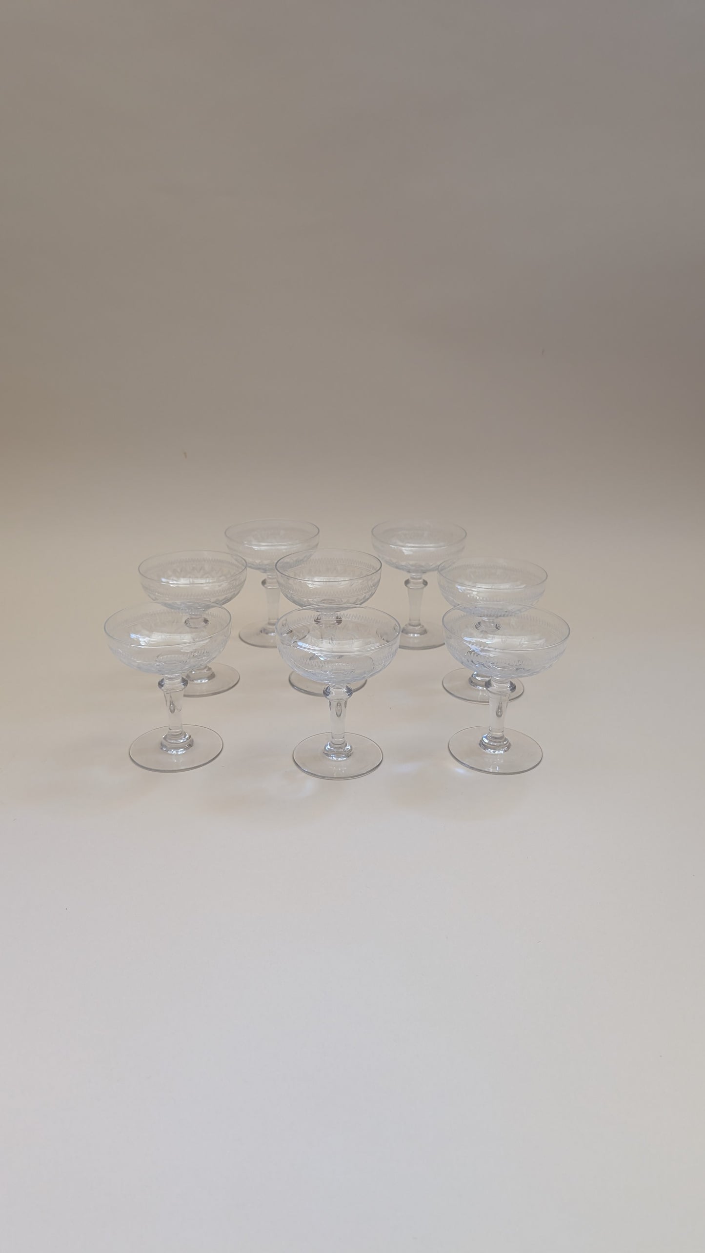 Coupes à champagne gravées