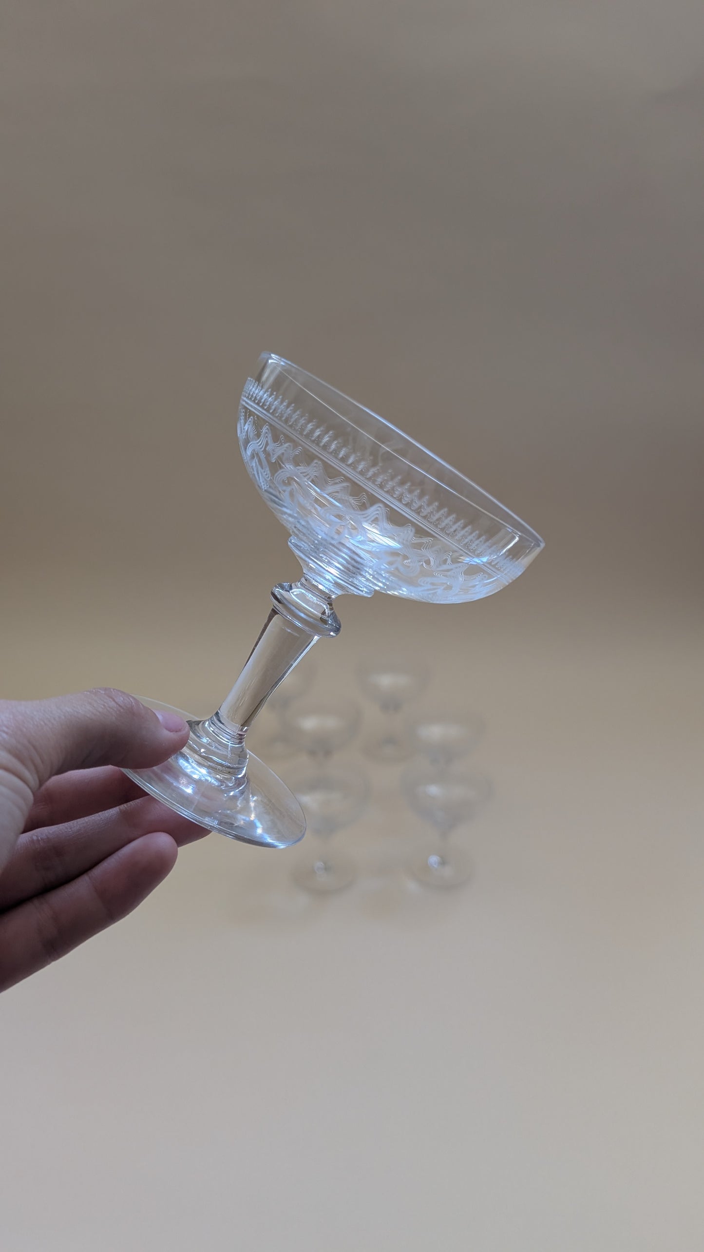 Coupes à champagne gravées