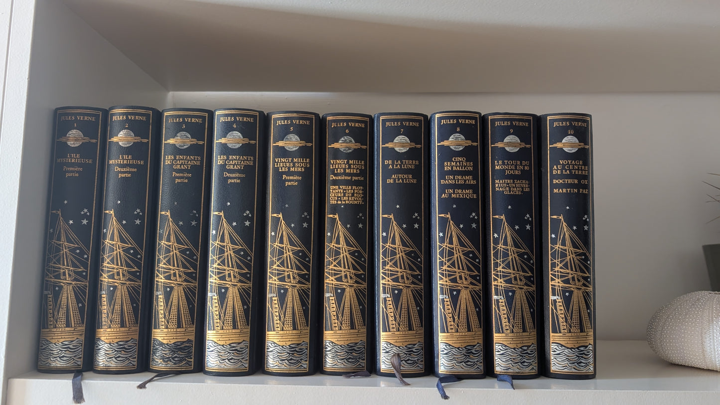 Voyages extraordinaires de Jules Verne – 20 volumes – Édition de Jean de Bonnot