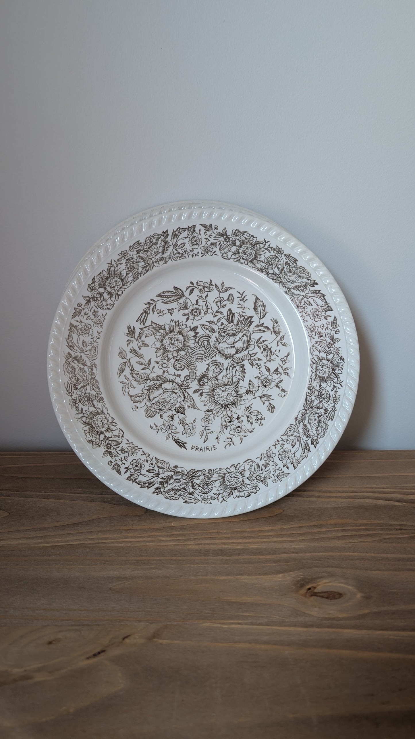 Ensemble de 4 assiettes, Prairie