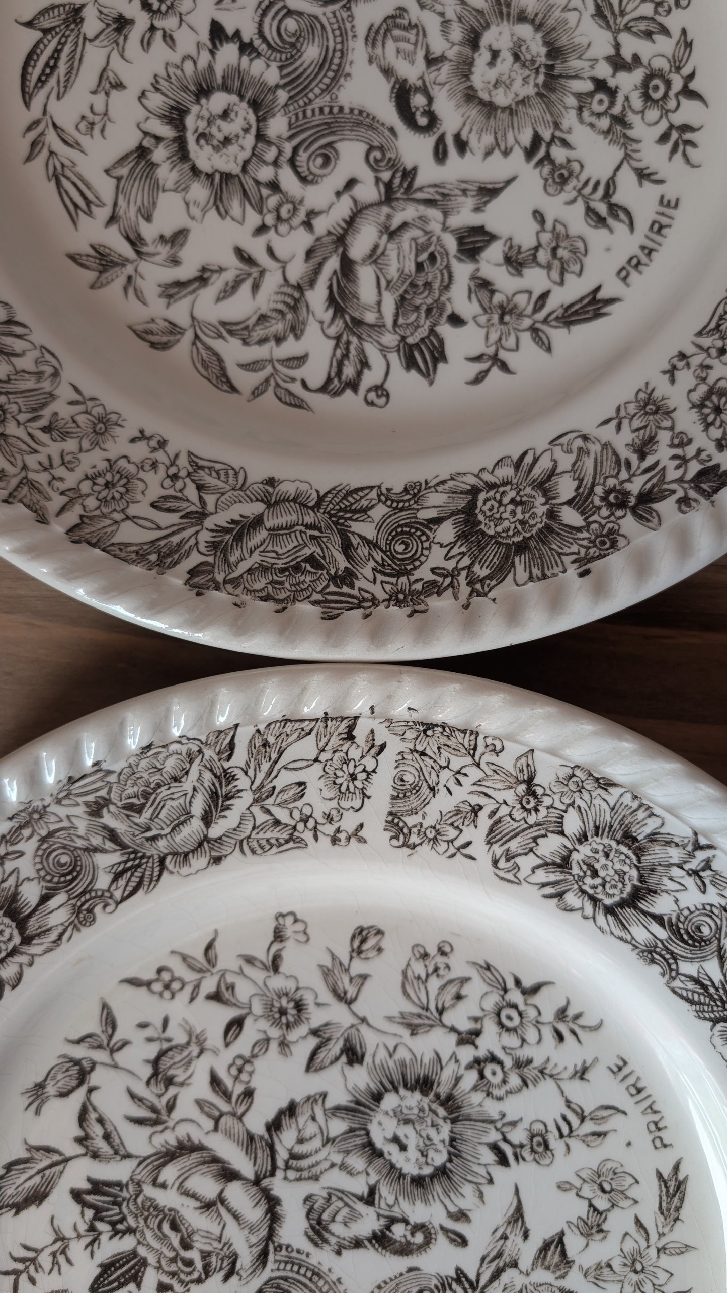Ensemble de 4 assiettes, Prairie