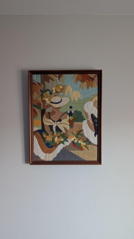 BRODERIE VENDANGES - 49 × 37,5 cm