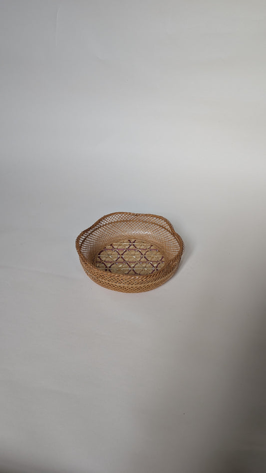 CORBEILLE TRESSÉE EN FIBRE NATURELLE