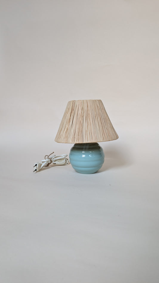 LAMPE EN CÉRAMIQUE BLEU