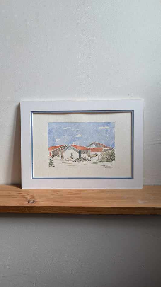 Aquarelle Originale – Esprit du Cap Ferret