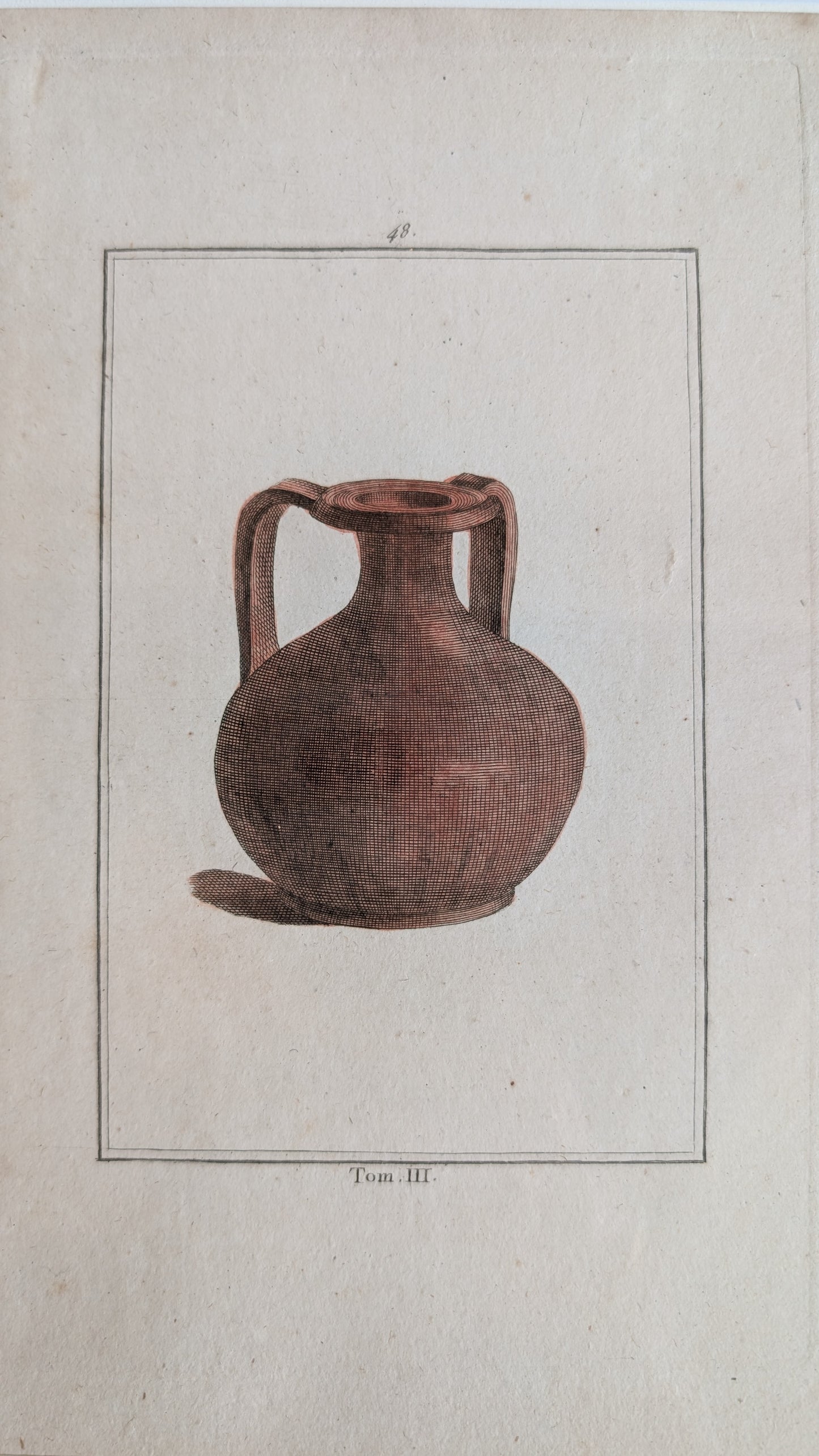 Gravure poterie antique ancienne
