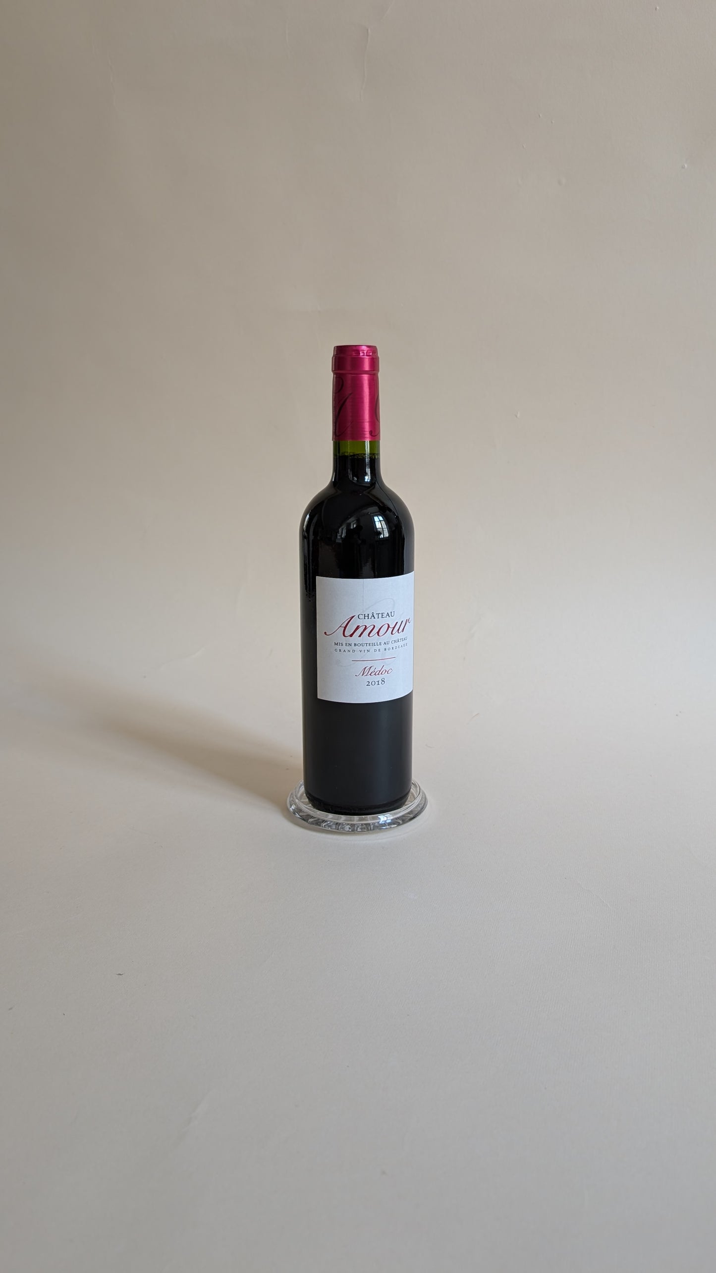 Dessous de bouteille en verre moulé