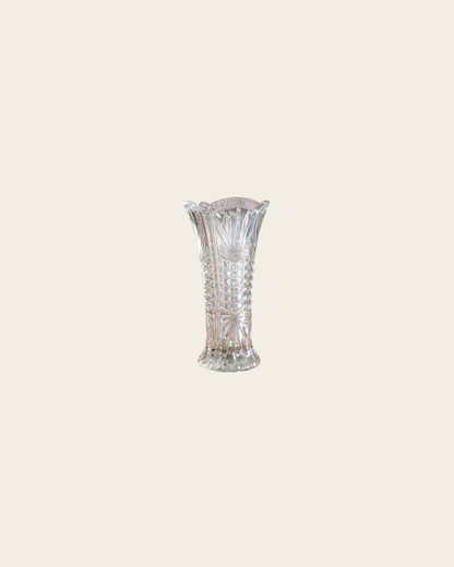 Vase en verre ciselé