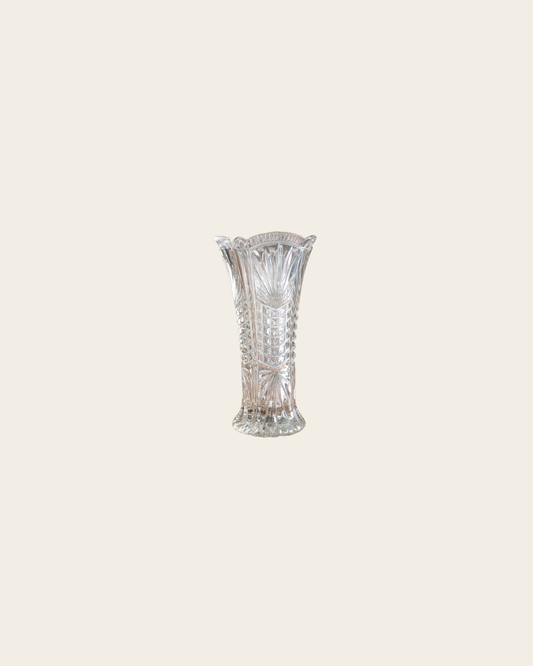 Vase en verre ciselé