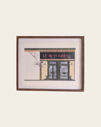 Lithographie "Le Réverbère" – Catherine d'Ortoli