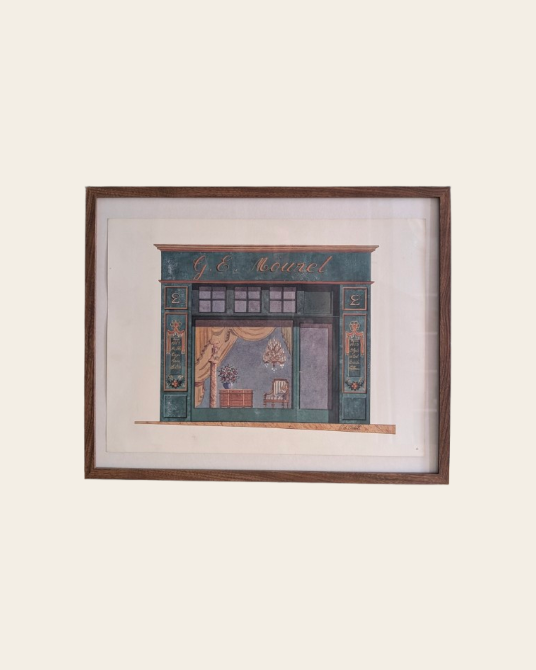 Lithographie "G. E. Mouret - brocante" – Catherine d'Ortoli