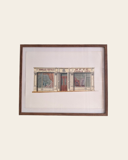 Lithographie "Ste Noailles Textiles" – Catherine d'Ortoli