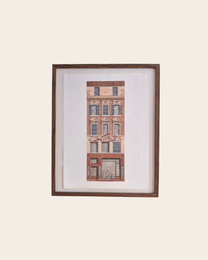 Lithographie "Atelier du Patrimoine - Façade Nadar" – Catherine d'Ortoli