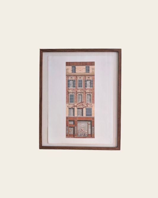 Lithographie "Atelier du Patrimoine - Façade Nadar" – Catherine d'Ortoli