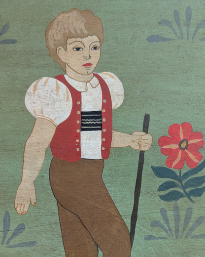 Tête de lit enfant peinte à la main