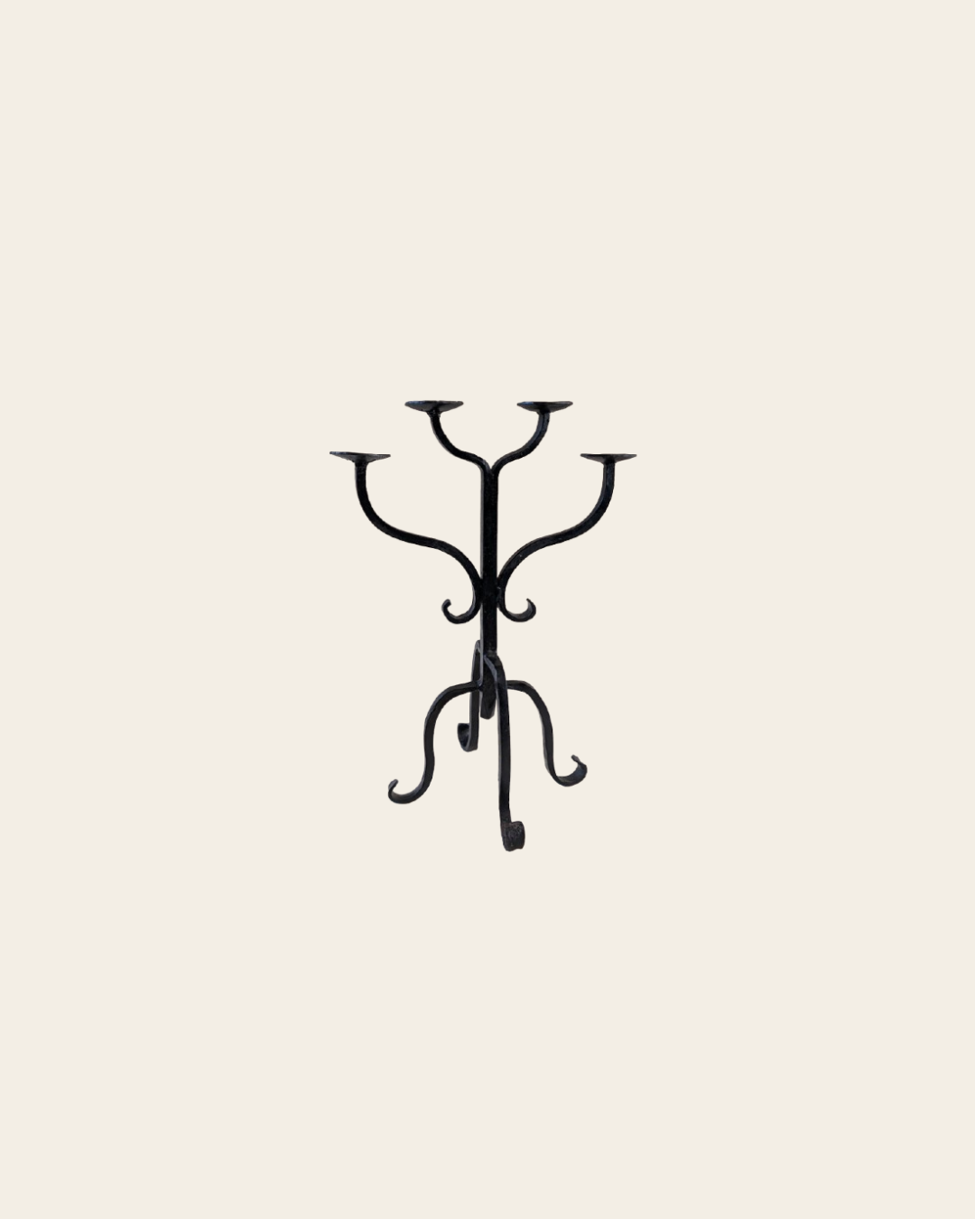 Bougeoir en fer forgé