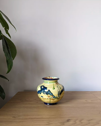 Vase glaçure multicolore