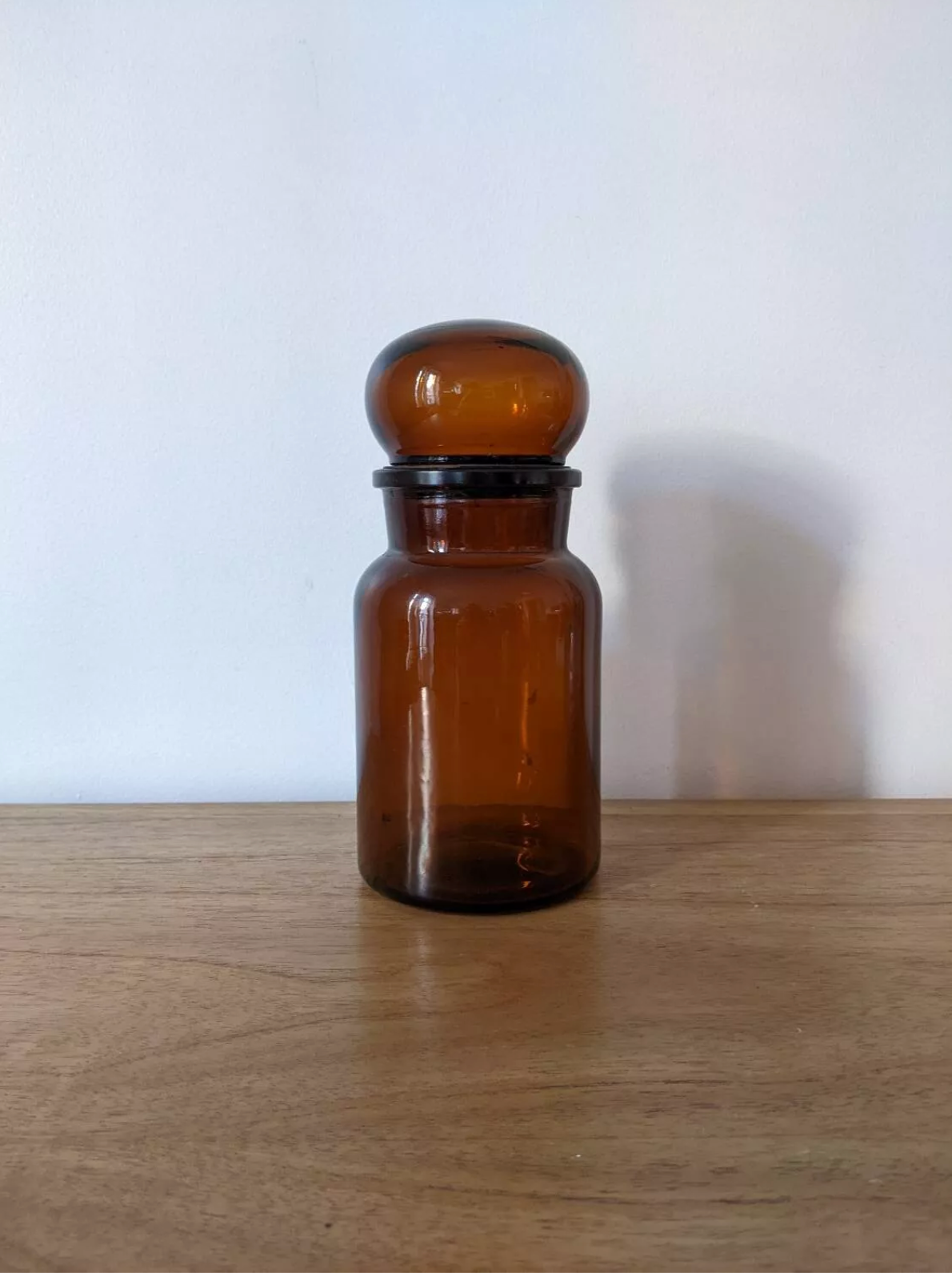 Flacon d'apothicaire marron