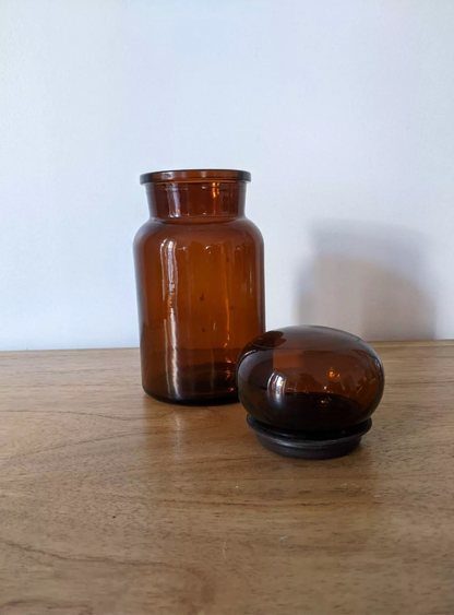 Flacon d'apothicaire marron