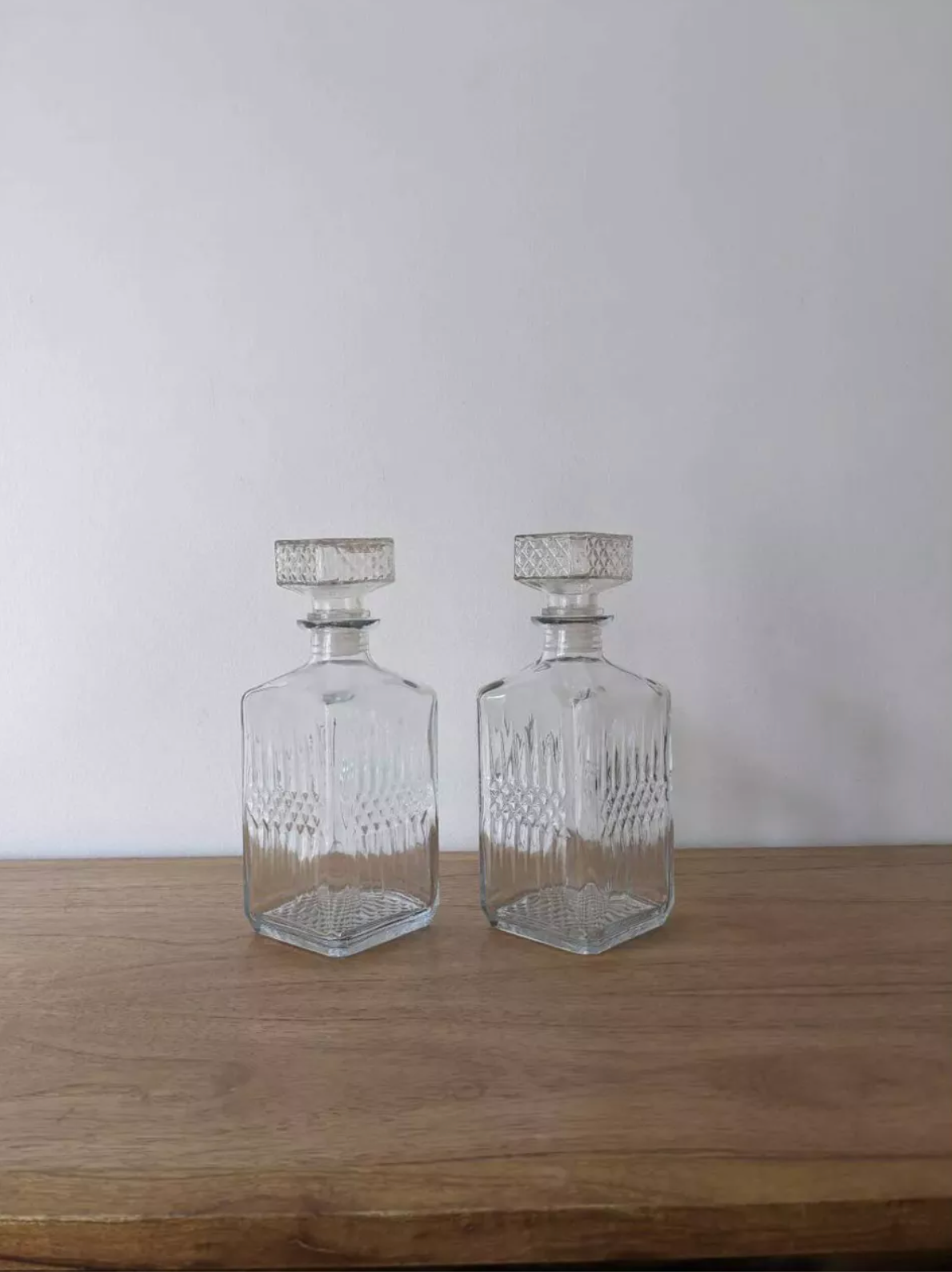 Paire de carafes à whisky