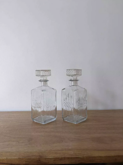 Paire de carafes à whisky