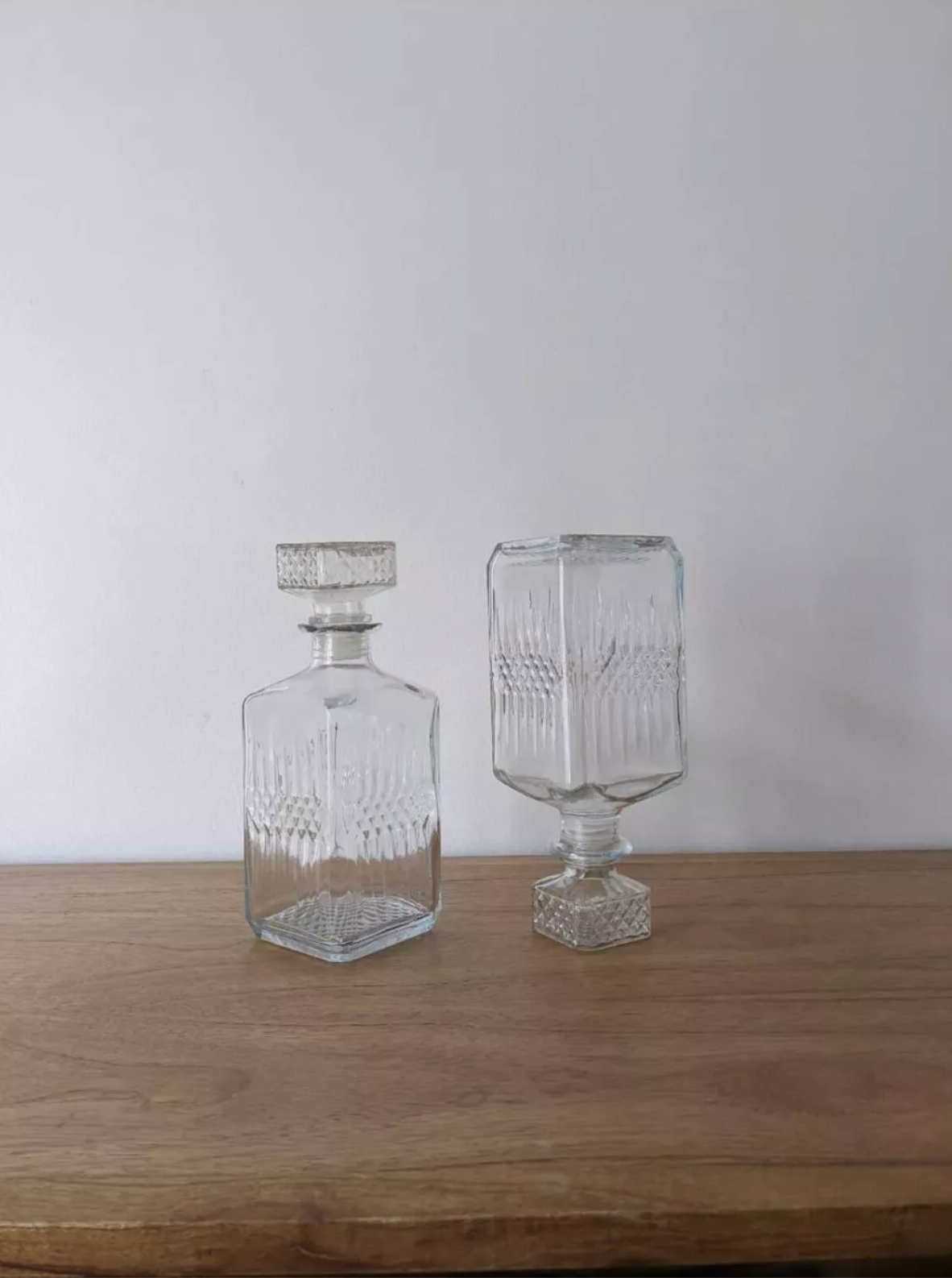 Paire de carafes à whisky