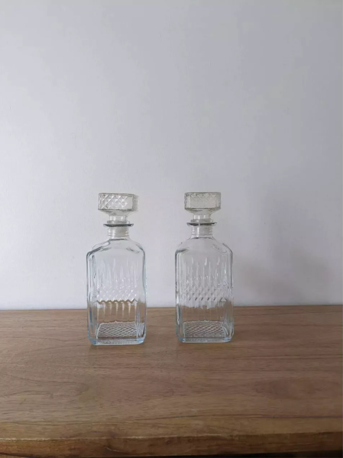 Paire de carafes à whisky