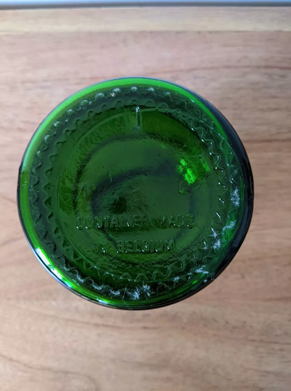 Flacon d'apothicaire, vert et doré