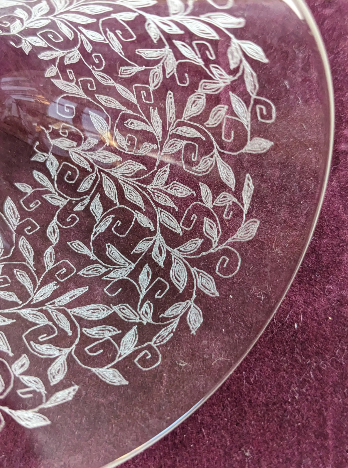 Lot de 4 verres ciselés