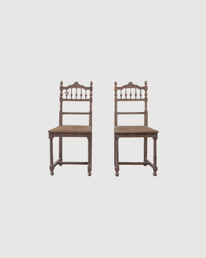 Chaises en bois de style Henri II