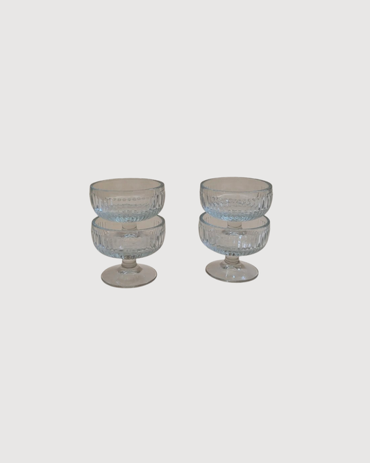 Coupes à glace en verre