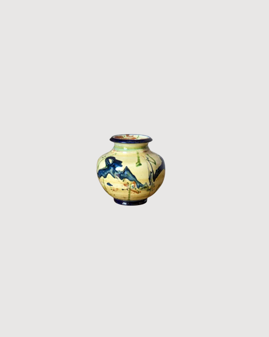 Vase glaçure multicolore