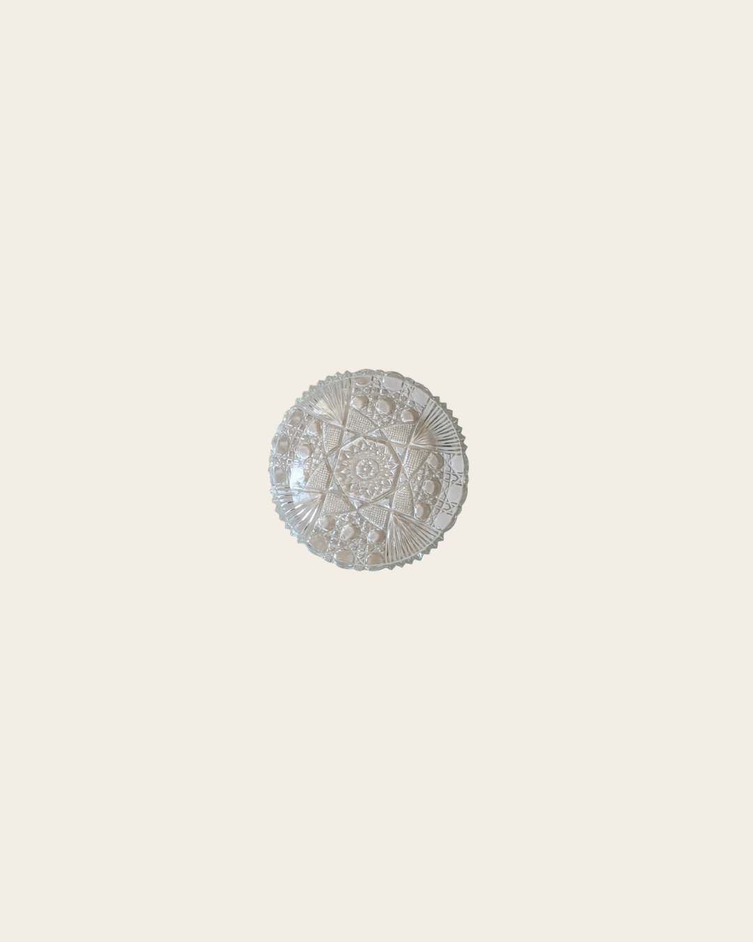 Dessous de bouteille en verre